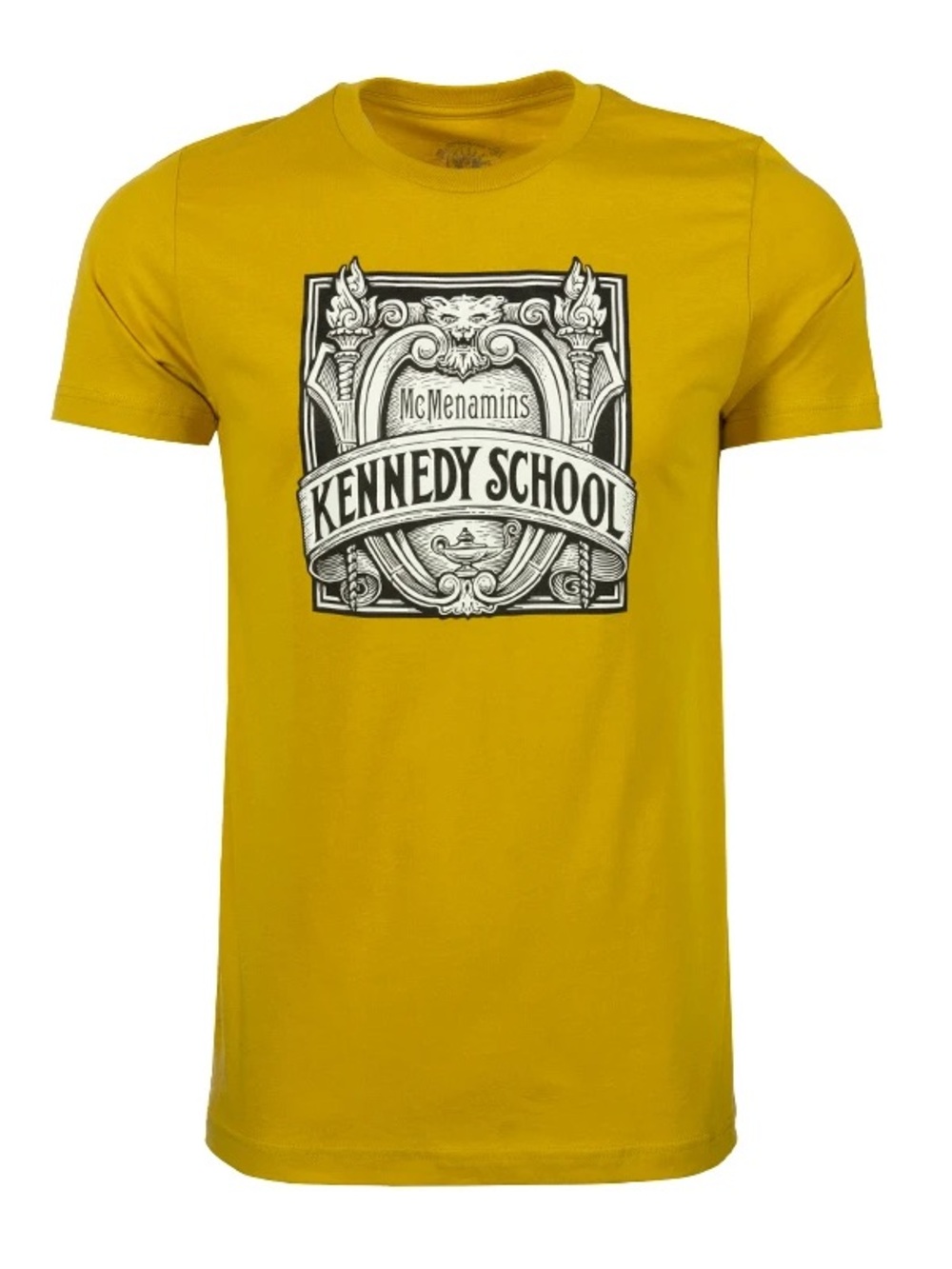 Mcmenamins Kennedy School Men’s Graphic Crewneck Tee - Yellow